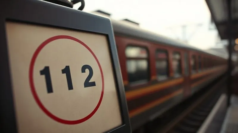 A photorealistic image of a vintage-style calendar with a specific date circled in red, overlaid with a subtle train silhouette, 8K, cinematic lighting, sharp focus on the calendar date, depth of field blurring the background, shot on a high-end DSLR.