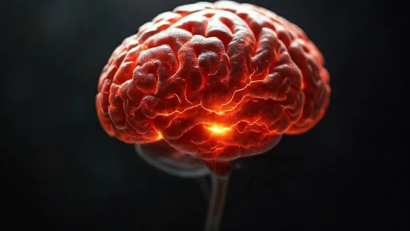 A photorealistic, professional photography image of the human brain with specific areas like the amygdala and prefrontal cortex highlighted, showing neural pathways being activated during a 'fight-or-flight' response. Cinematic lighting, sharp focus, 8K hyper-detailed, depth of field blurring the background elements of the skull.